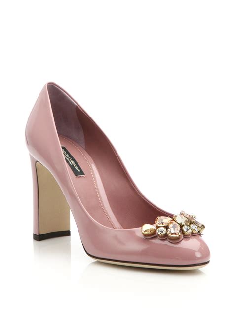 dolce gabbana pale pink patent pumps|dolce and gabbana bellucci pumps.